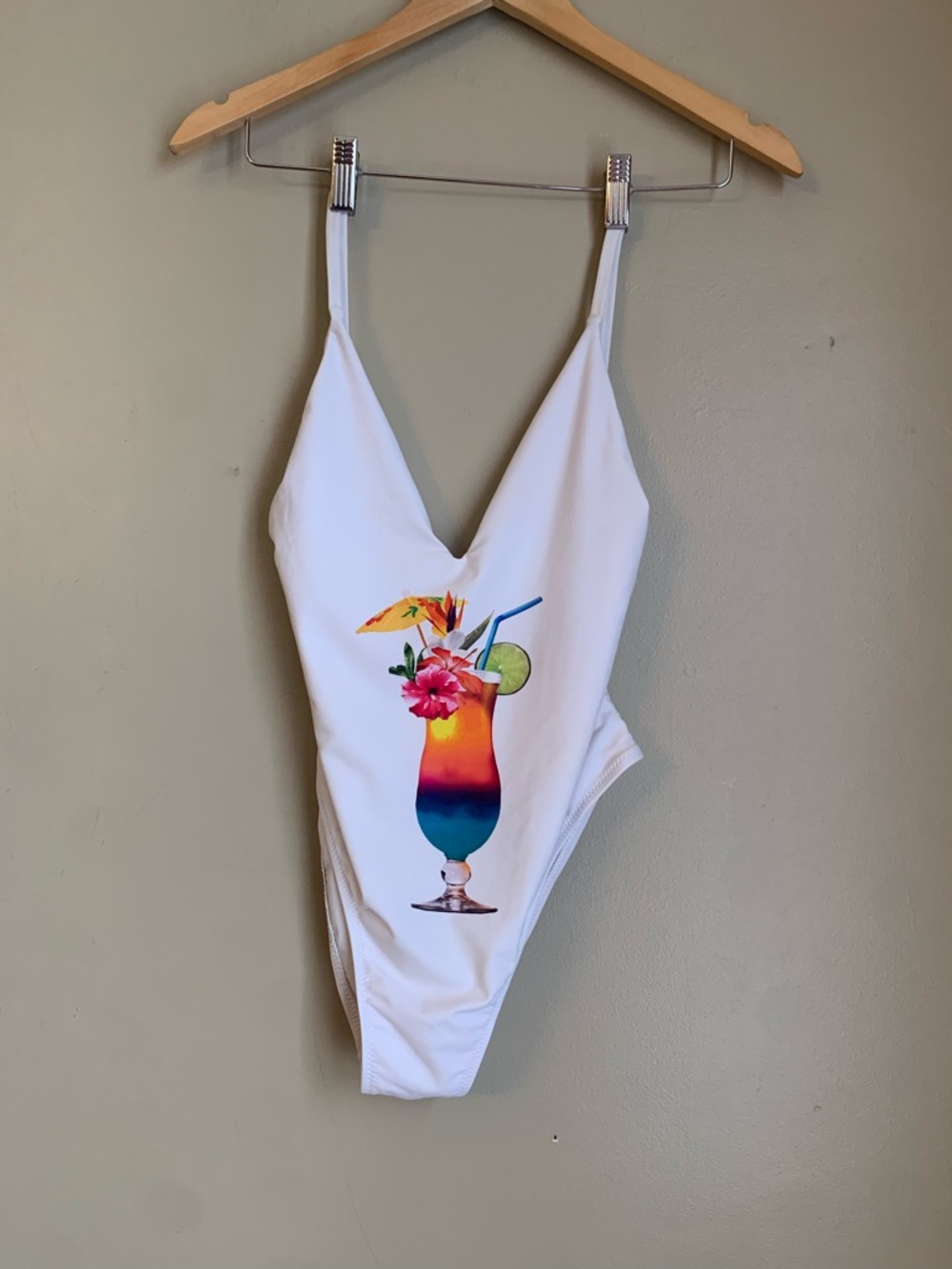 Mumu Mermaid White One-Piece Women's Swimsuit Sz S Cocktail Bachelorette Cruise